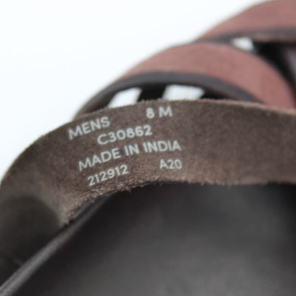 Cole Haan Sandals Mens 8 Brown Suede Leather Slide Slip On Comfort Shoe Resort - Picture 7 of 7